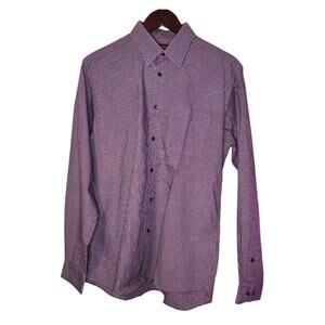 Ben Sherman Medium (15.5 34-35) Men's Purple/Violet Buttondown Shirt [0063]